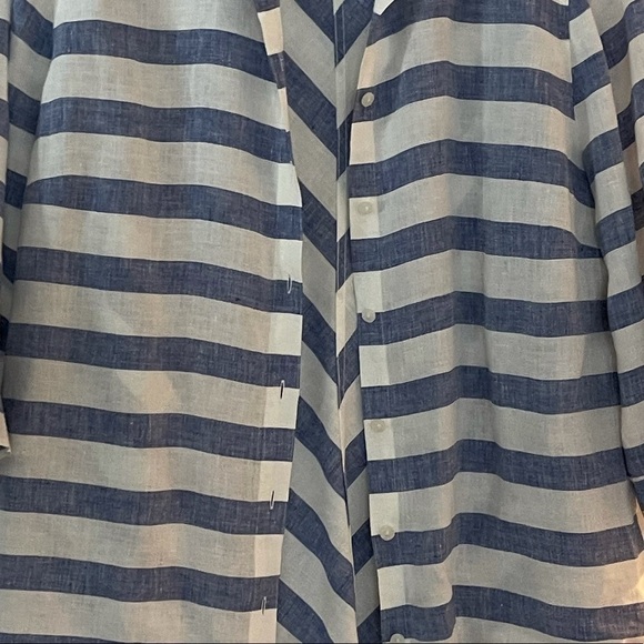 Striped button down with chevron back - Picture 3 of 6